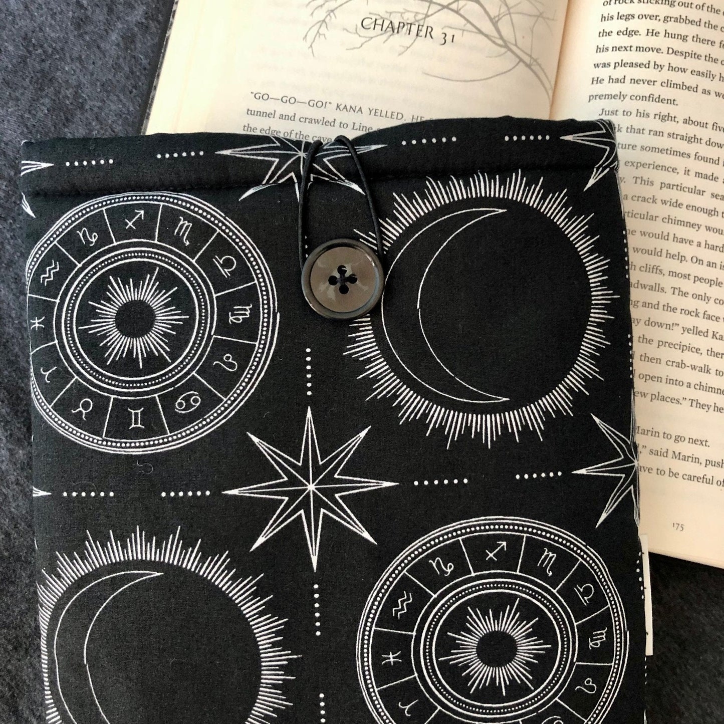 Celestial Zodiac padded book/tablet sleeve